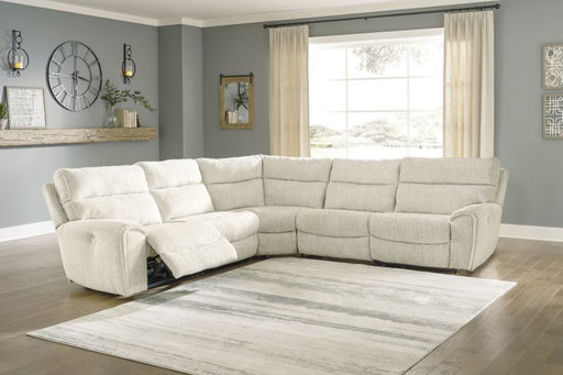 Critic's Corner 5PC Power Reclining Parchment Sectional