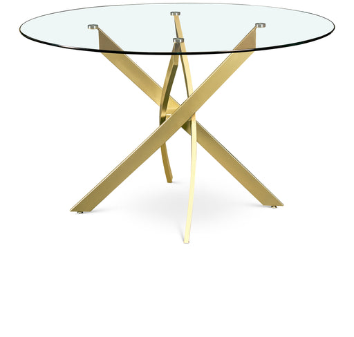 Round Gold Dining Table