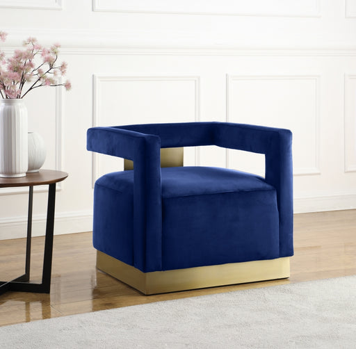 Navy Accent Chair