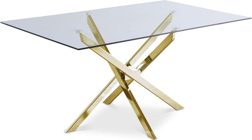 Rectangular Gold Dining Table