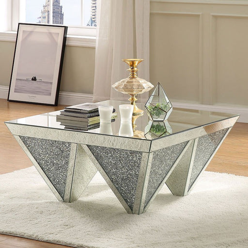 Noralie Square Mirrored Coffee Table