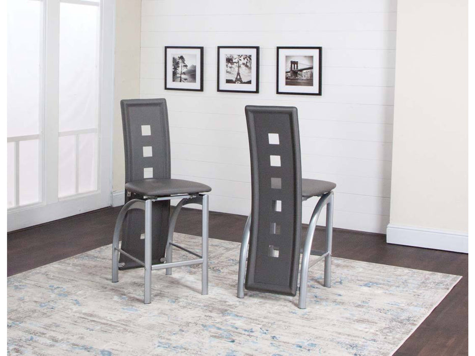 Valencia Gray 5 Piece Counter Height Dining Set