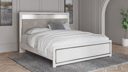 Altyra White Queen Bed Frame With LED