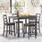 Bridson 5 Piece Counter Height Dining Set