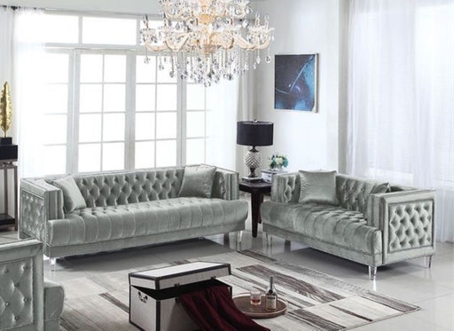 Kendel Silver 2 Piece Living Room Set