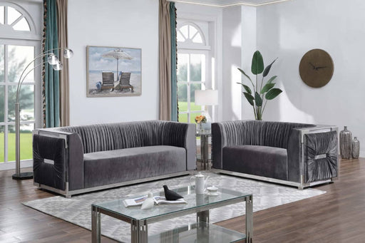 Luna Gray 2 Piece Living Room Set