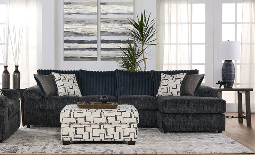 Galactic Charcoal Corduroy Right Facing Sectional