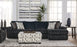 Galactic Charcoal Corduroy Right Facing Sectional