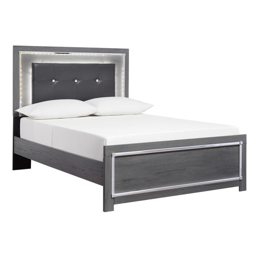 Lodanna Gray Full Bed Frame With LED