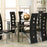 Valencia Black 7 Piece Dining Room Set