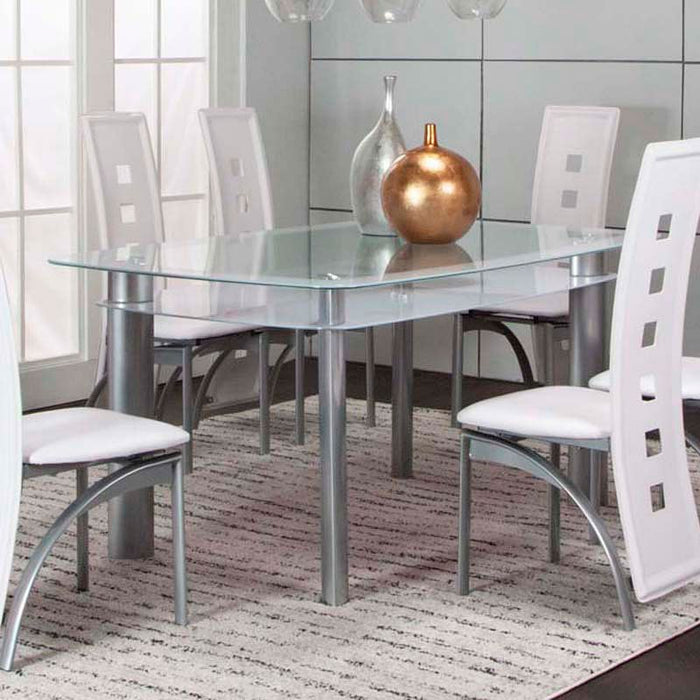 Valencia White 5 Piece Dining Room Set