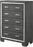 Titanium Gray 5 Piece Queen Bedroom Set