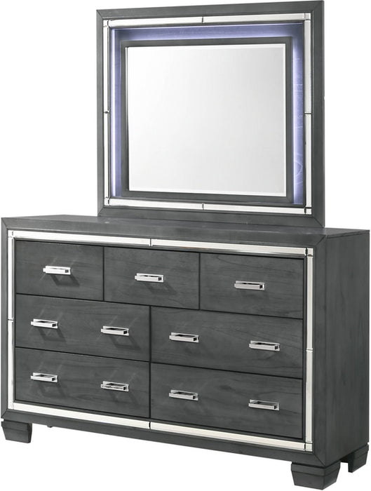 Titanium Gray 5 Piece Queen Bedroom Set