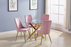 Round Gold 5 Piece Dining Room Set