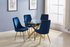 Round Gold 5 Piece Dining Room Set