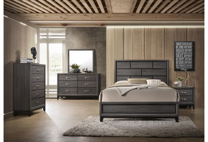 Akerson Gray 5 Piece Queen Bedroom Set