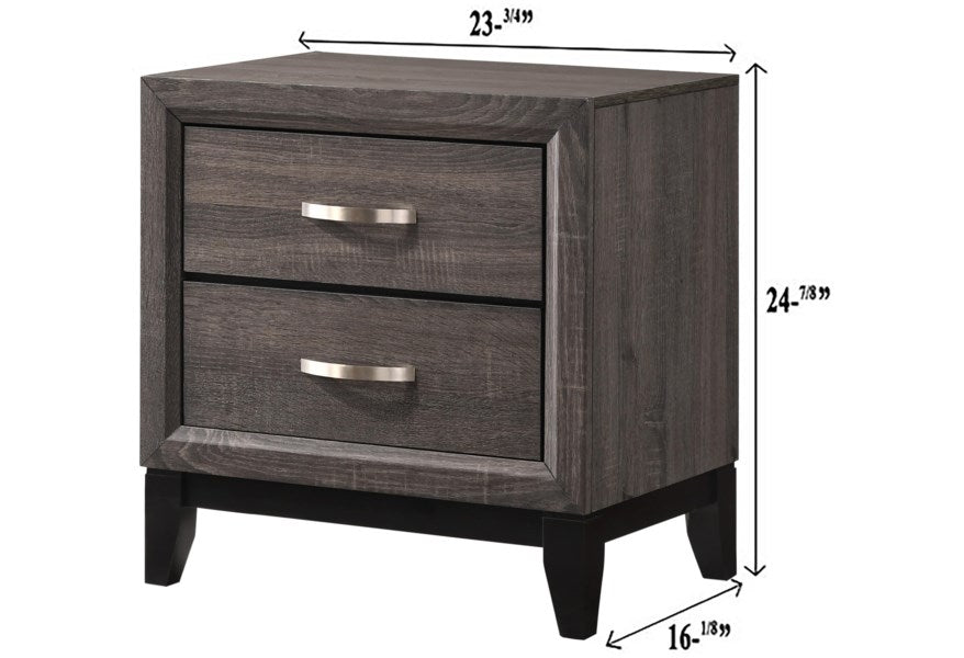 Akerson Gray 5 Piece Queen Bedroom Set
