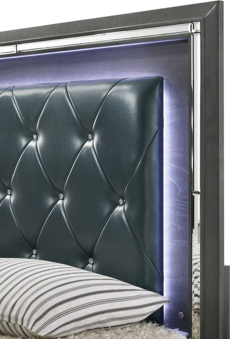 Titanium Gray 5 Piece Queen Bedroom Set